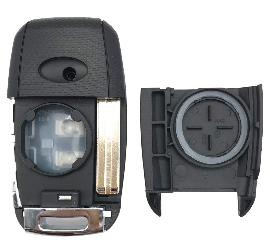 Horande Folding Flip Replacement Key Fob Cover fit for Kia Optima Sorento