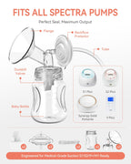 Breast Pump Parts Compatible with Spectra S1,S2,S9 Plus, Replacement Kit for