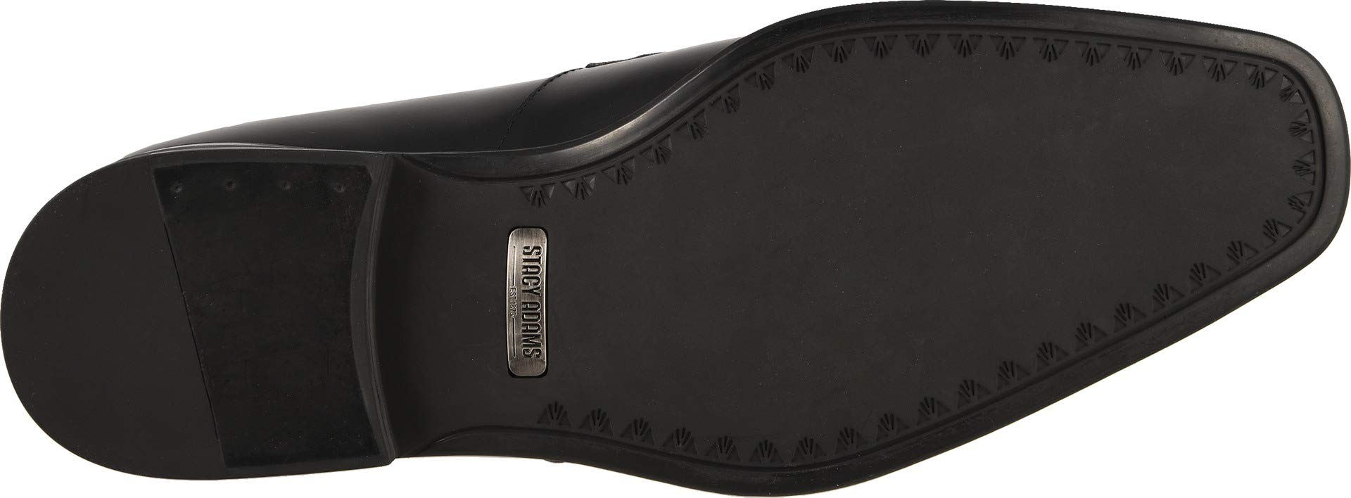 Stacy Adams Men's Pierce Moe-Toe Slip-on Penny Loafer Shoe, Black, 10 M US