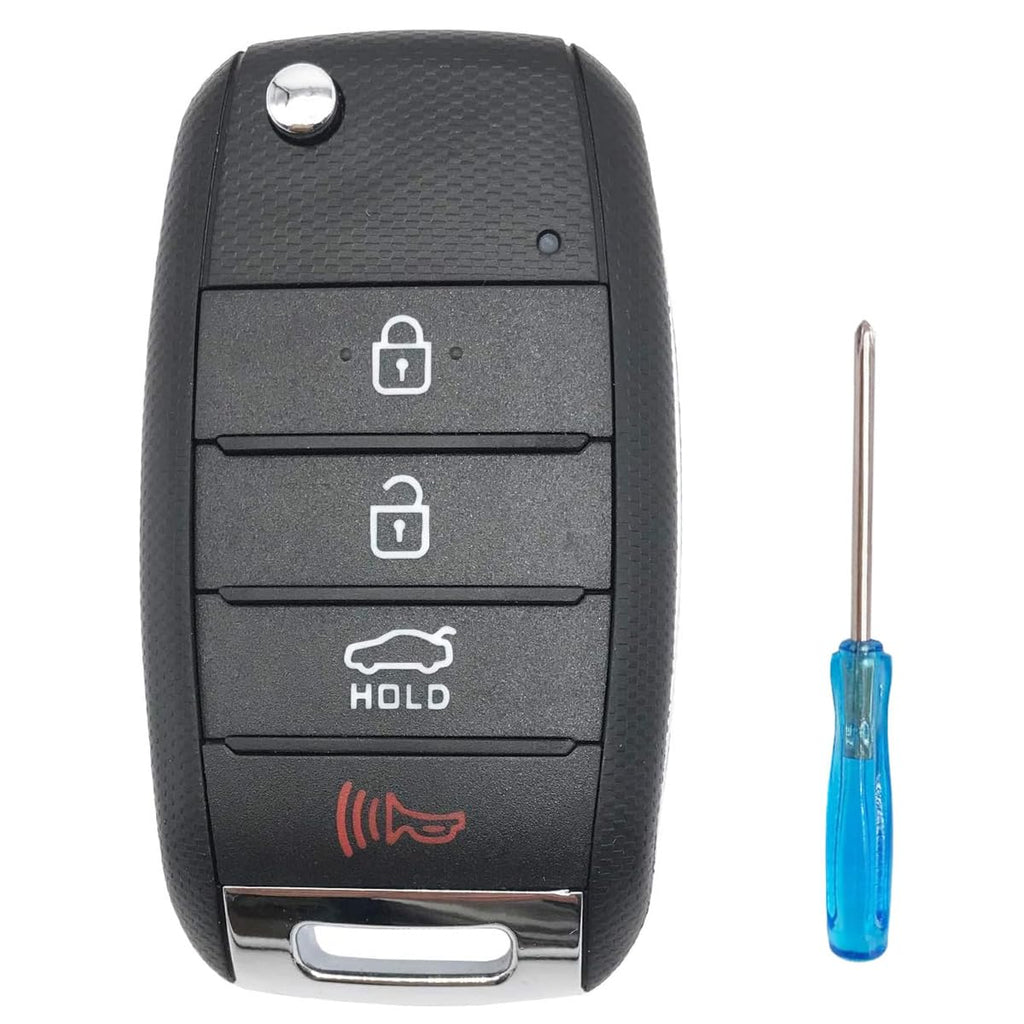 Horande Folding Flip Replacement Key Fob Cover fit for Kia Optima Sorento