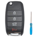 Horande Folding Flip Replacement Key Fob Cover fit for Kia Optima Sorento