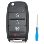 Horande Folding Flip Replacement Key Fob Cover fit for Kia Optima Sorento
