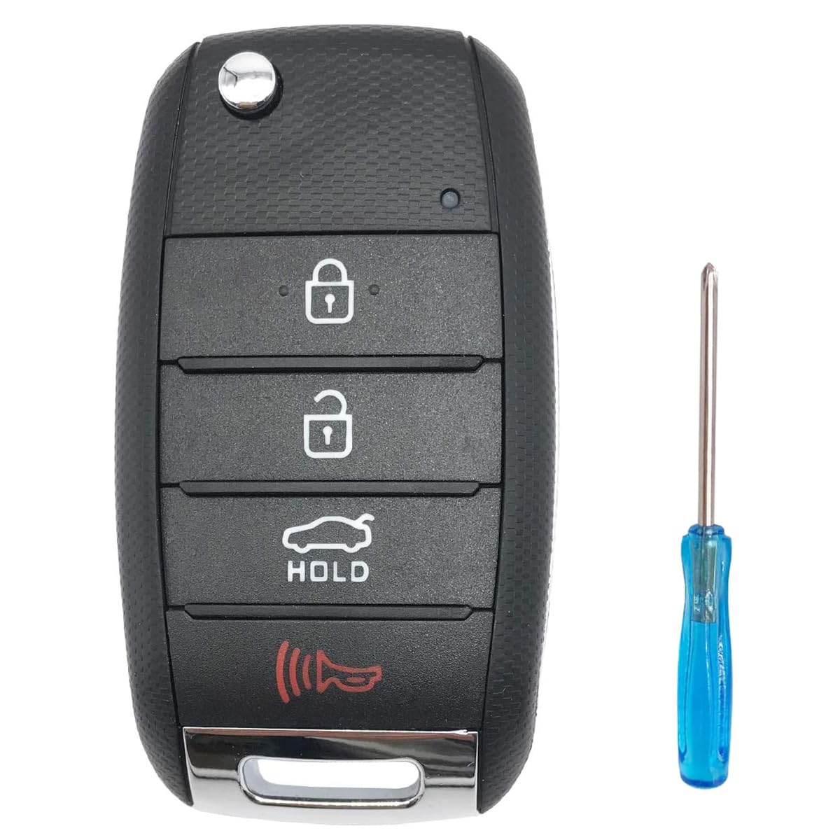 Horande Folding Flip Replacement Key Fob Cover fit for Kia Optima Sorento