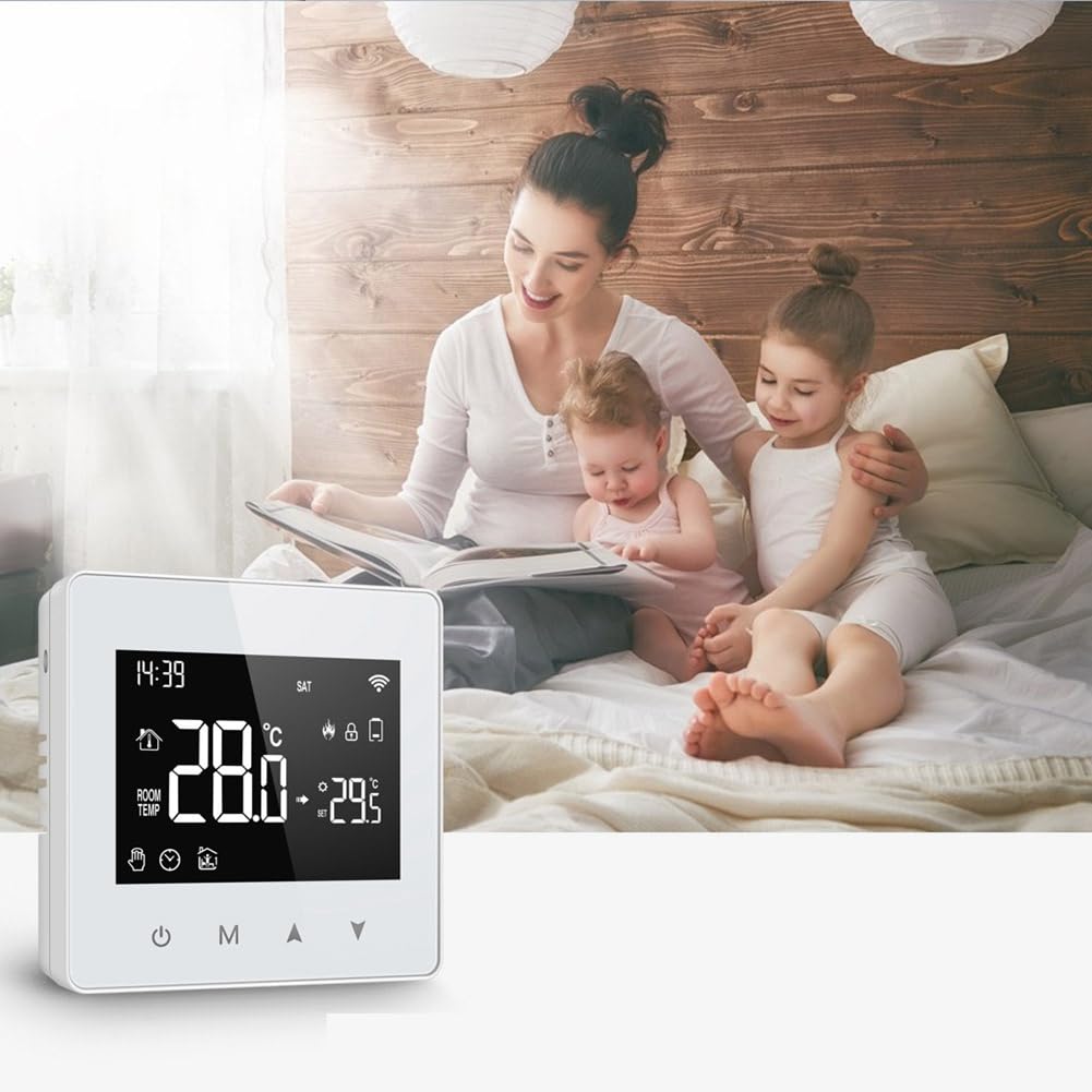 Yaregelun Tuya Wifi Thermostat Smart Home Battery Powered Temperature Controller