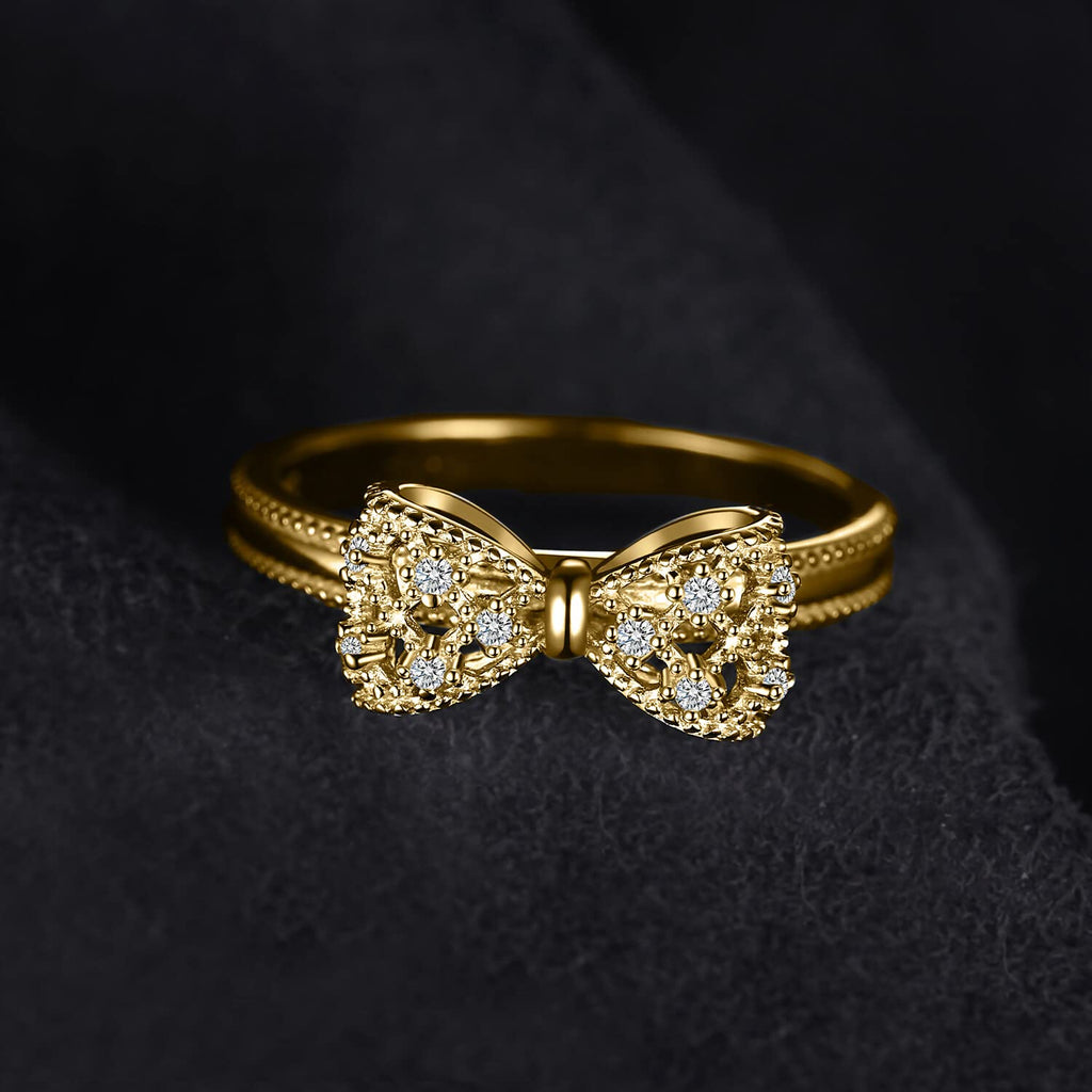 JewelryPalace  Size 8 14k Yellow Gold Plated 925 Sterling Silver Rings for