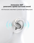 WIVTAK Open Ear Headphones Bluetooth 5.4, 62H Playtime, Air Conduction Wireless