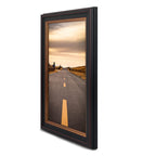 Golden State Art, 8x12 Inch Poster Frame Black with Burgundy and Gold Trim,