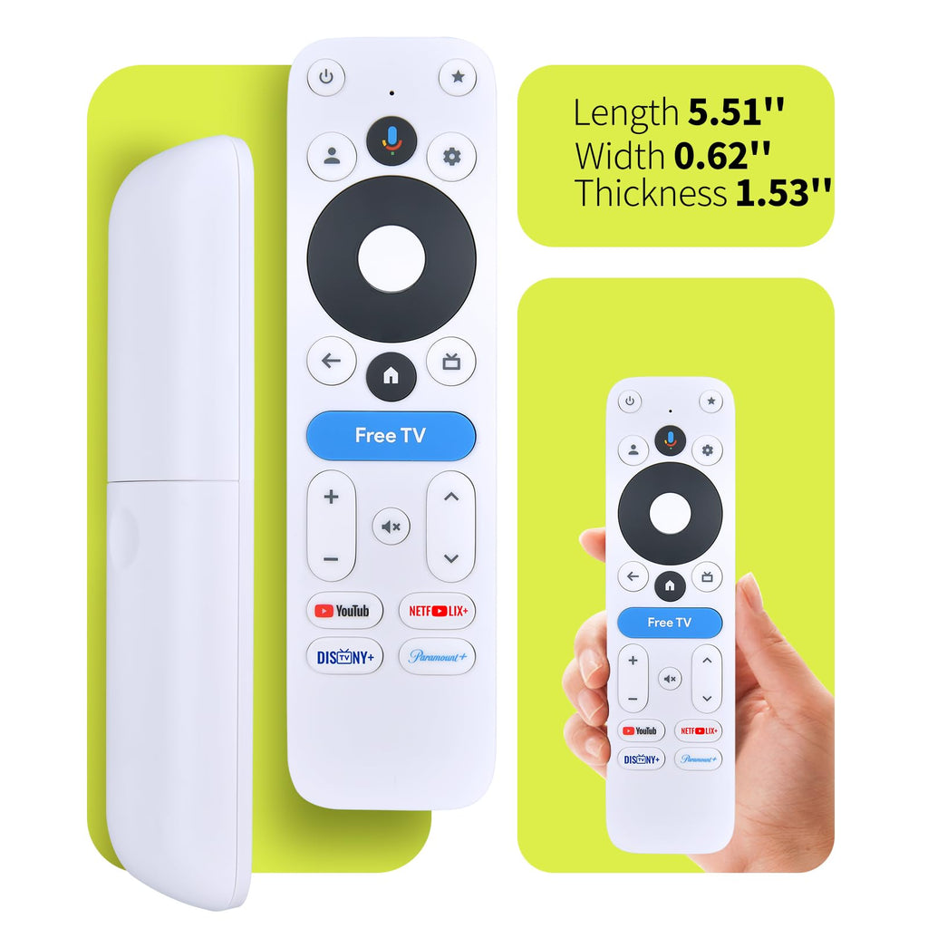 2 Pack RYQIF Voice Replacement Remote Control Fits for Onn 4K Pro/Plus Streaming