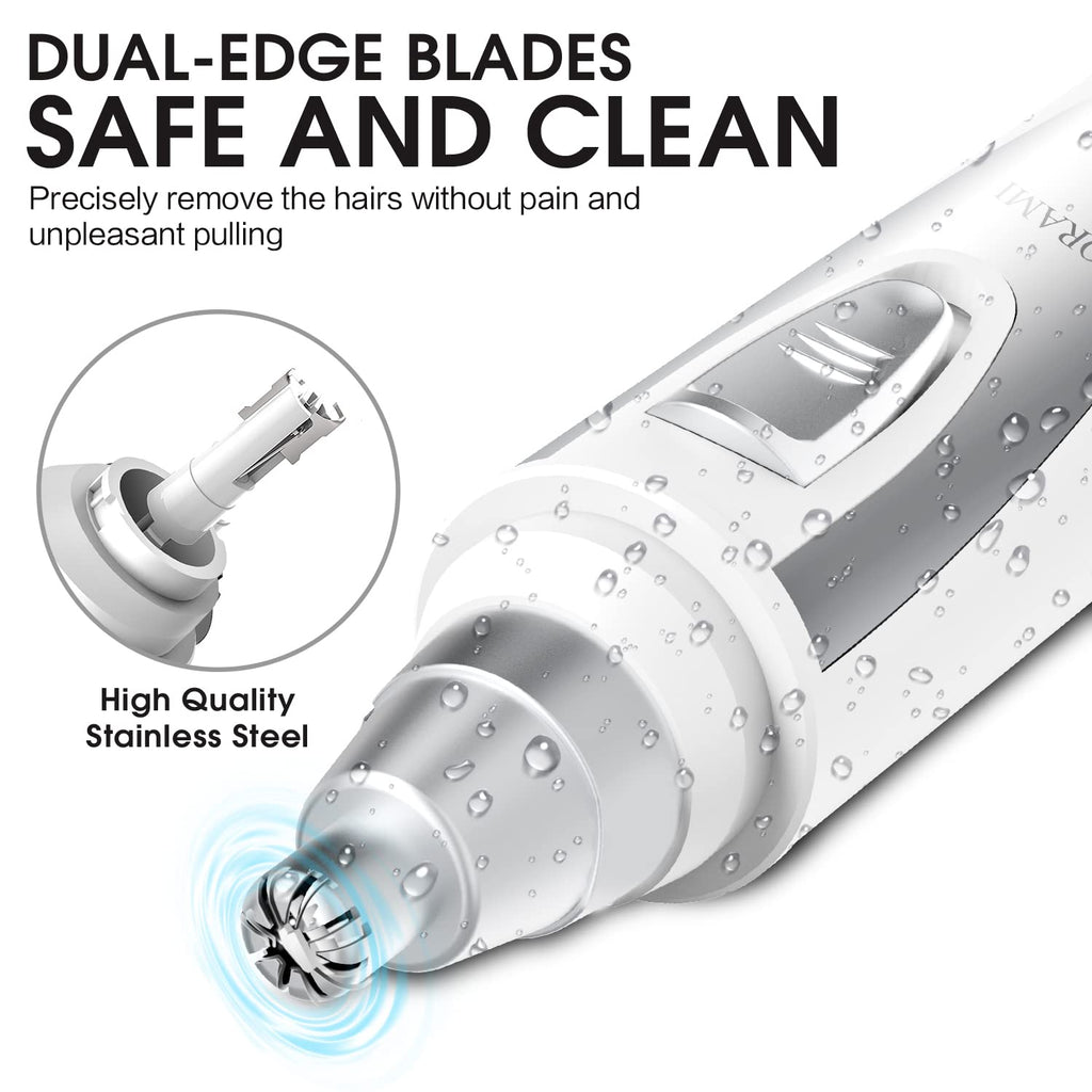 Ear and Nose Hair Trimmer Clipper - 2026 Professional Painless Eyebrow & Facial
