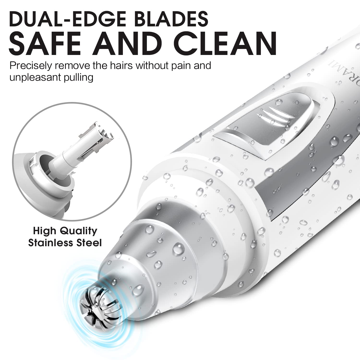 Ear and Nose Hair Trimmer Clipper - 2026 Professional Painless Eyebrow & Facial