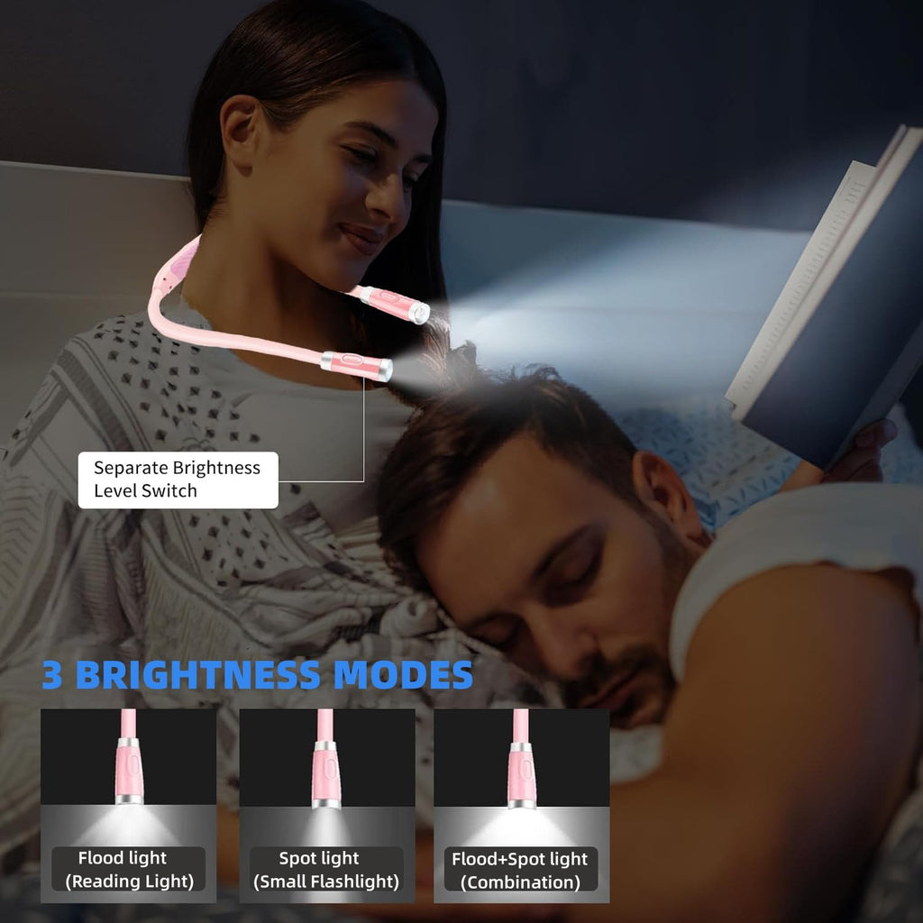 Neck Reading Light, Book Light for Reading in Bed, Neck Reading Light Slim with