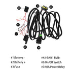 HUIQIAODS H11 880 881 H9 Fog Light Lamp Wiring Harness Socket Wire Connector