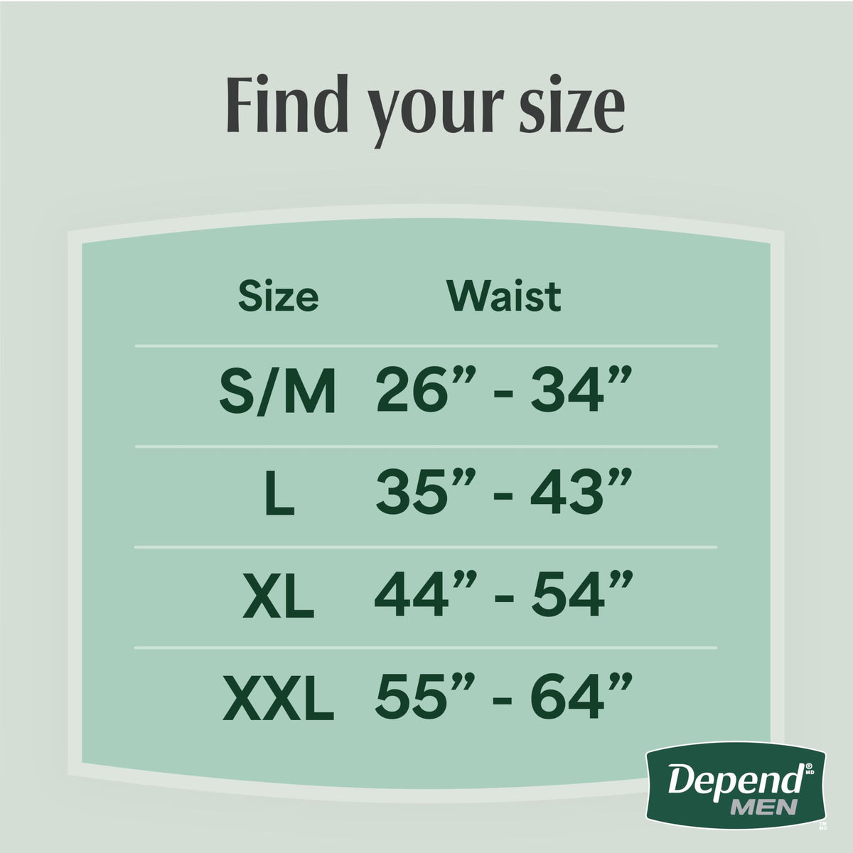 Depend Fresh Protection Adult Diapers for Men, Large, 72 Count