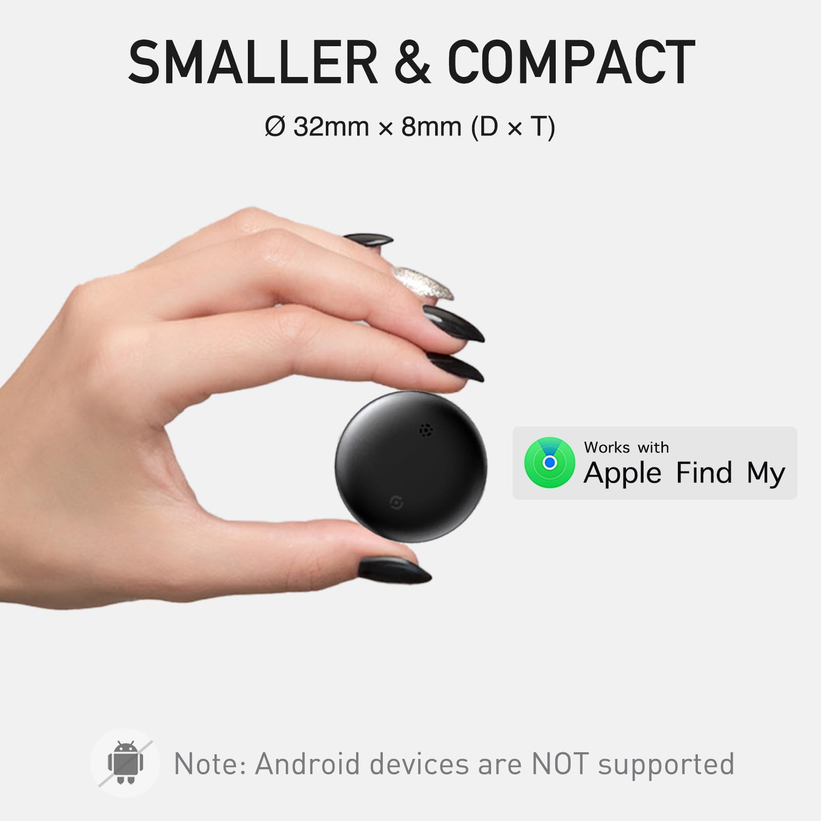 2 Pack Apple Find My Air Tracker Tags MFi Certified Bluetooth Item Locator Keys
