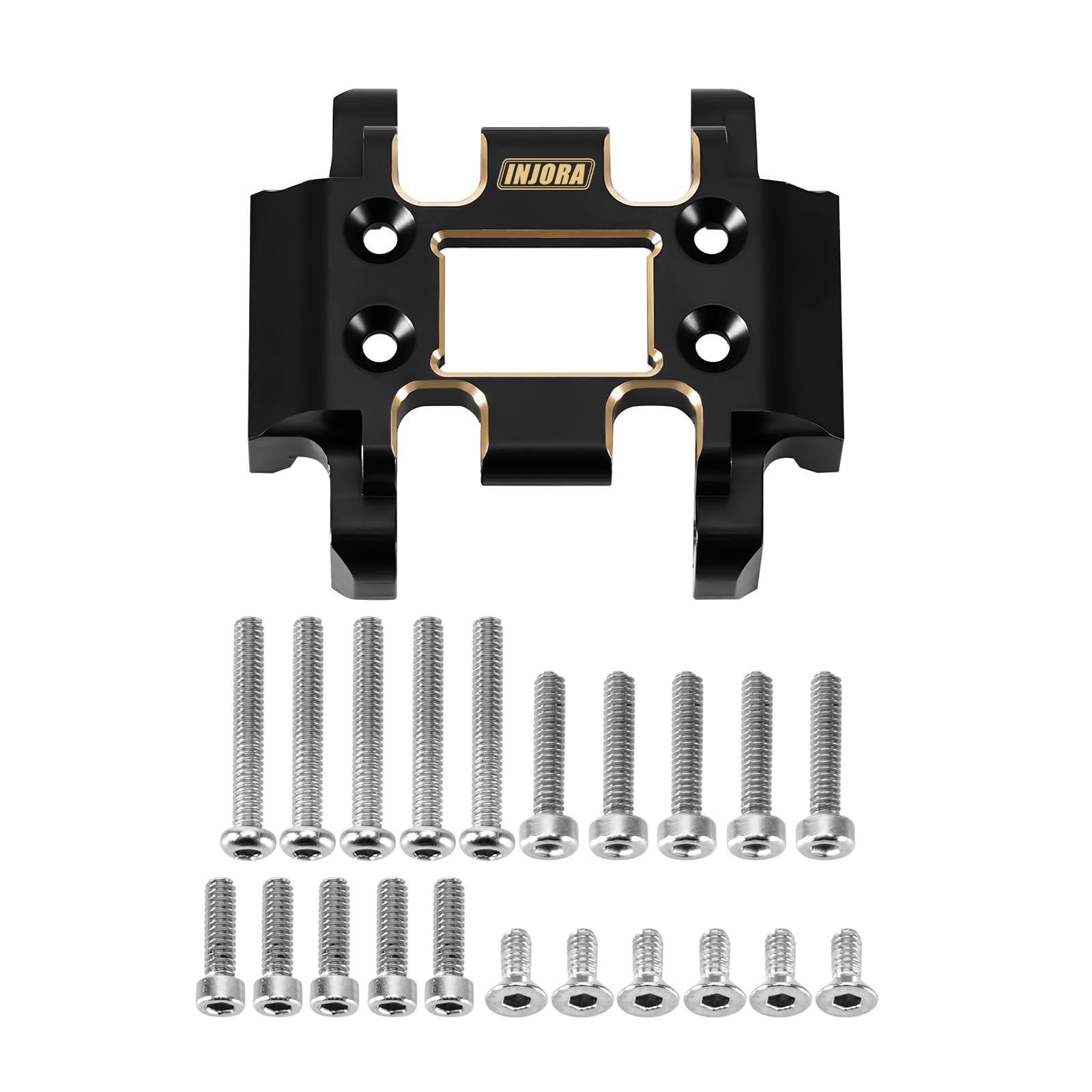 INJORA 21g Black Coating Brass Skid Plate for Redcat Ascent-18 RC Upgrade Part