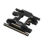 INJORA Black Coating Brass Skid Plate Transmission Mount for 1/18 RC Crawler