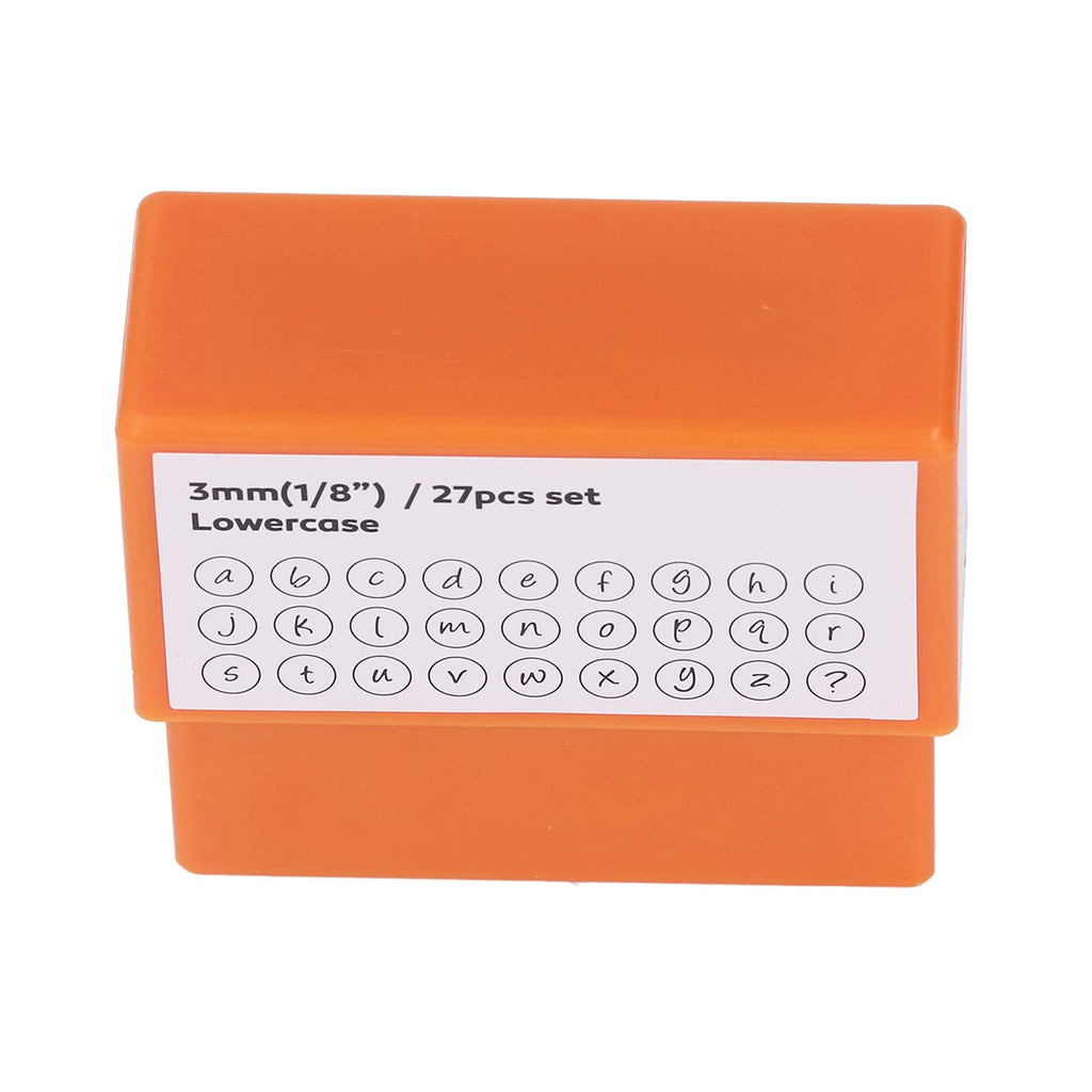 27 Pcs Metal Letter Stamps Set, High Carbon Steel Lowercase Alphabet Punch Stamp
