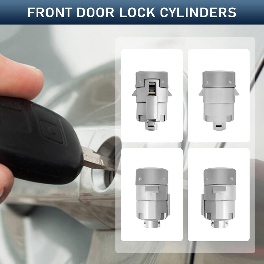 Ignition Switch Lock Cylinder with Pair Front Door Lock Cylinder and Key