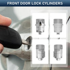 Ignition Switch Lock Cylinder with Pair Front Door Lock Cylinder and Key