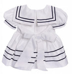 iGirlDress Baby Toddler Girls Nautical Sailor Dress with Hat 4T White