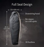 Litume All Season Fleece Sleeping Bag Liner Lightweight Mummy Sleeping Sack for
