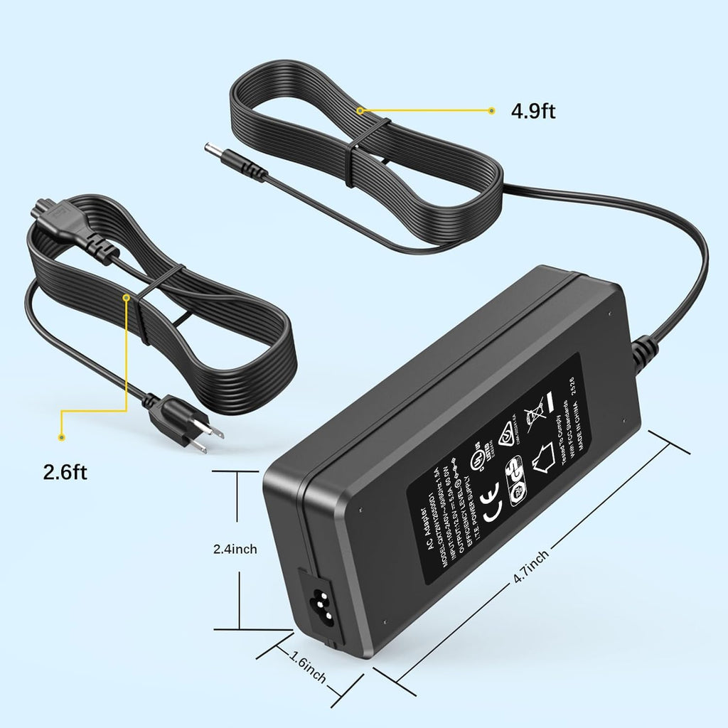 VIFOCUFY Power Cord for Peloton Exercise Bike 12V 4.17A Power Supply Charger