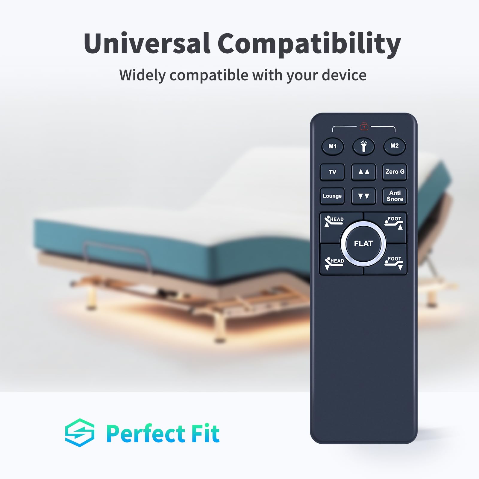 Snrigw Replacement Remote Control for MLILY/EGOHOME/Richmat/Slumba/Broward