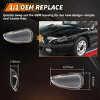 MOTRUM LED Front Turn Signal Marker Light Compatible with Dodge Stealth 1991
