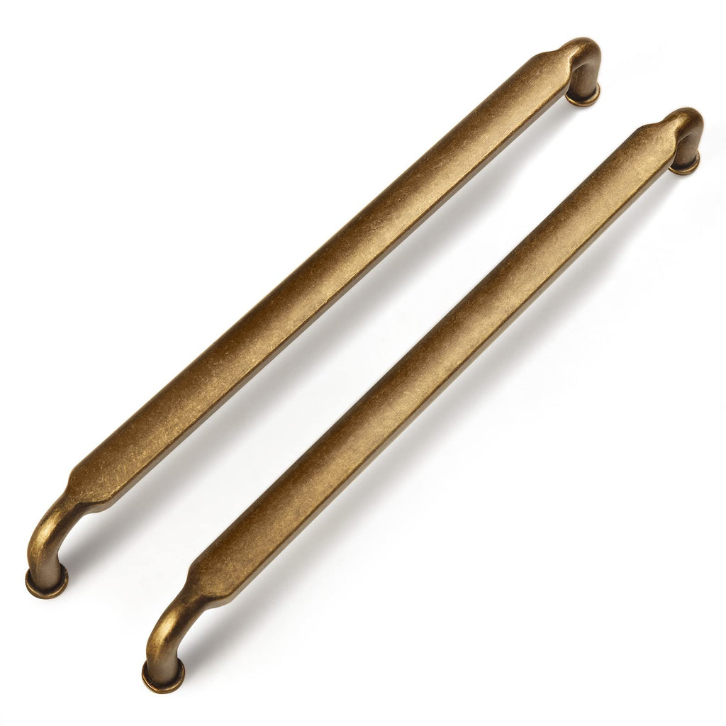 Goo-Ki 12 Pack 7-1/2 Inch （192mm） Hole Center Cabinet Pulls Antique Brass Zinc