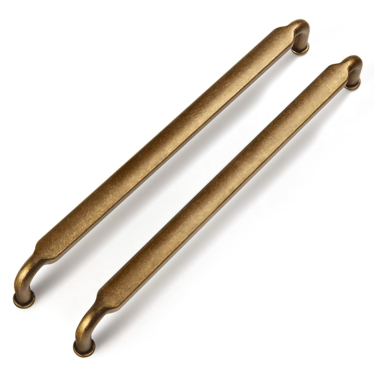 Goo-Ki 12 Pack 7-1/2 Inch （192mm） Hole Center Cabinet Pulls Antique Brass Zinc