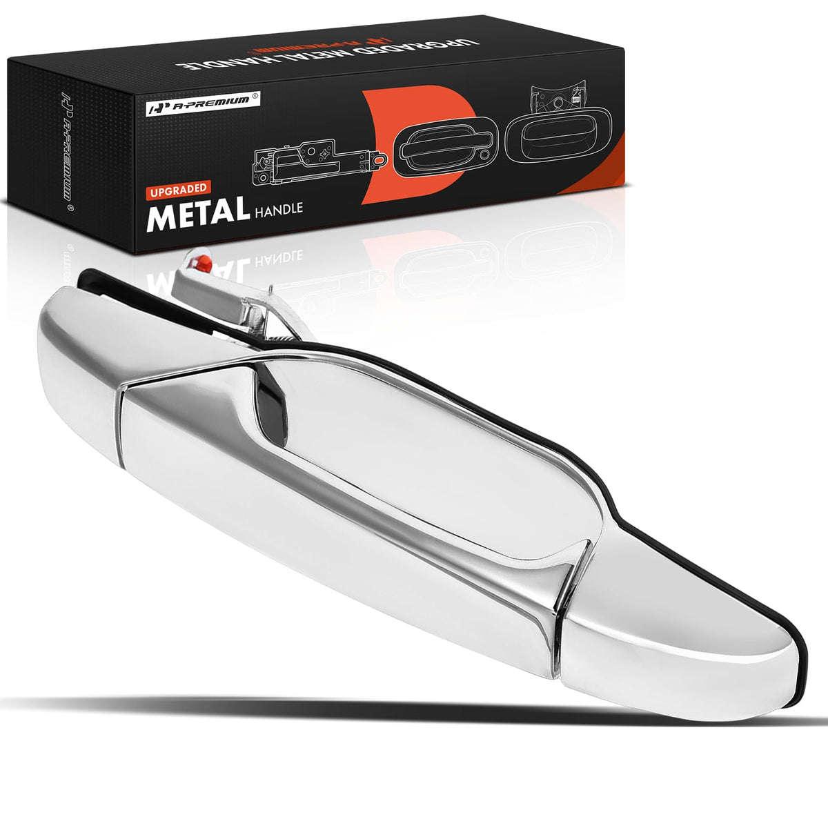 A-Premium Chrome Door Handle Front Right Compatible Chevy GMC Cadillac 07-13