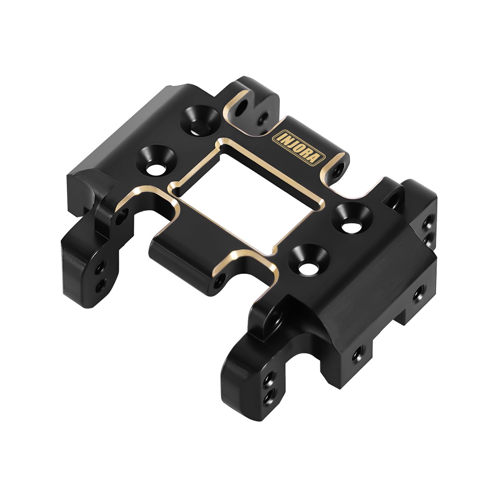 INJORA 21g Black Coating Brass Skid Plate for Redcat Ascent-18 RC Upgrade Part