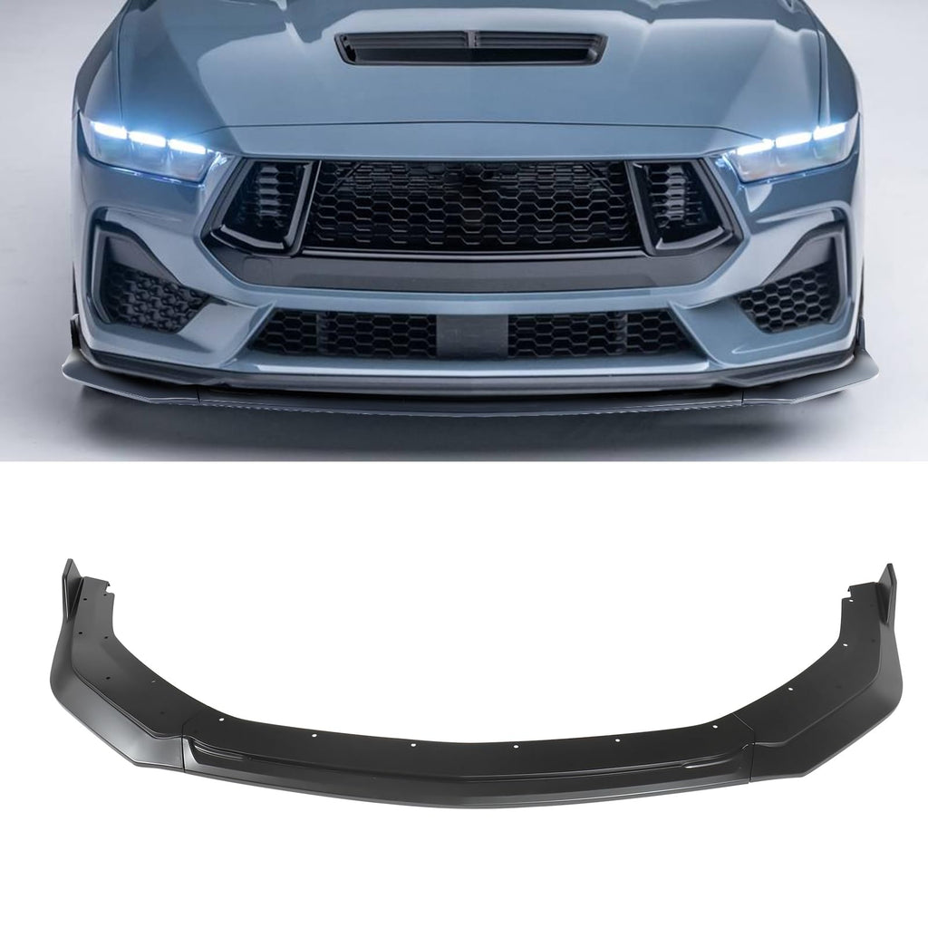 Front Lip for Ford Mustang GT EcoBoost 2024-2026 Front Bumper Lip Splitter Matte