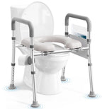Soundfuse Toilet Seat Riser for Seniors, FSA HSA Eligible Raised Toilet Seat