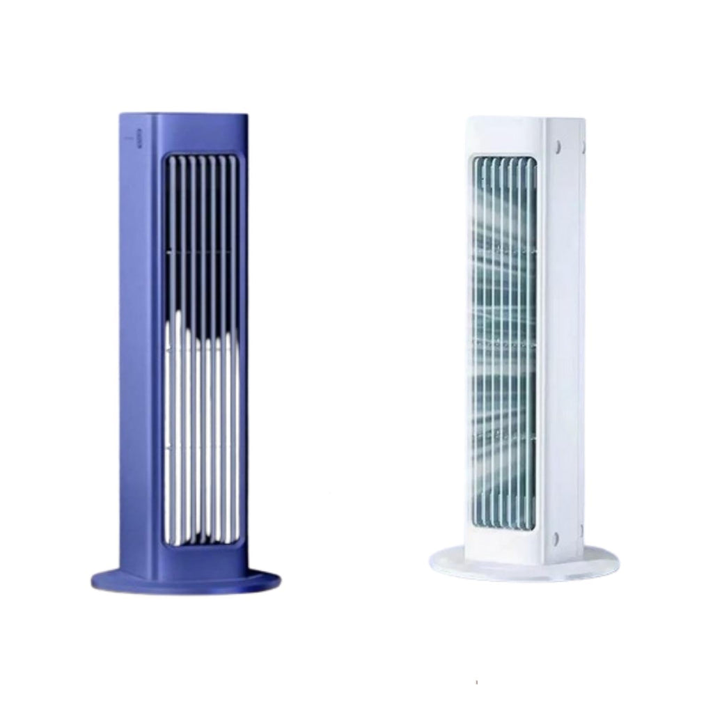 Portable Rechargeable Air Cooler Fan with Remote Control, 3 Speeds LED Touch
