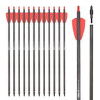 7.5"/15" Carbon Crossbow Bolts R9 Arrows 100 Grain Tips Hunting Target