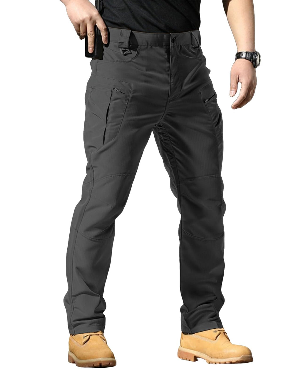 Men's Stretch Tactical Cargo Pants Waterproof Ripstop Lightweight Hiking Pants