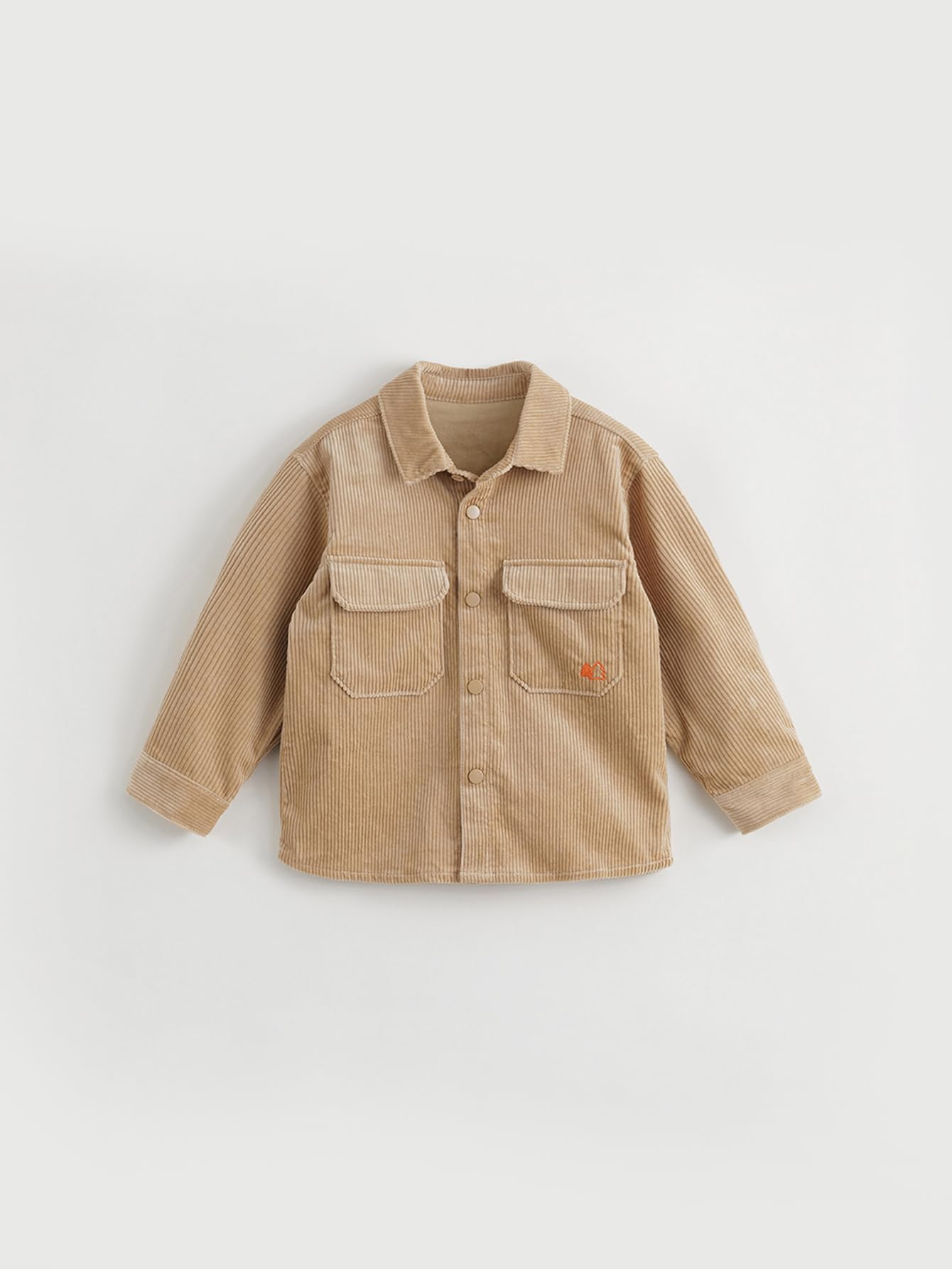 marc & janie Boys Outdoor Corduroy Shirt Cotton Button Down Shirt Loose Soft