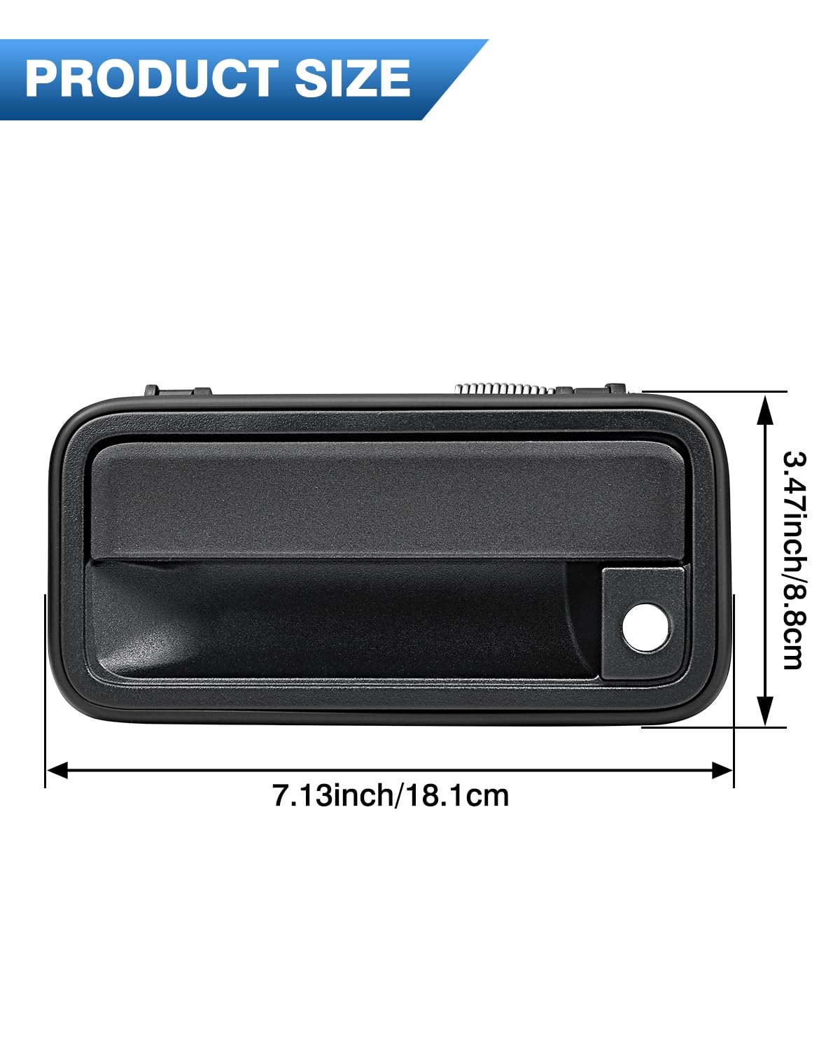 TOP-MAX All Metal Exterior Door Handle Front Replacement for 1995-2000 Chevrolet Chevy Tahoe Suburban C1500 C2500 C3500 K1500 K2500 K3500 GMC Yukon Replaces OE 15742229 15742230