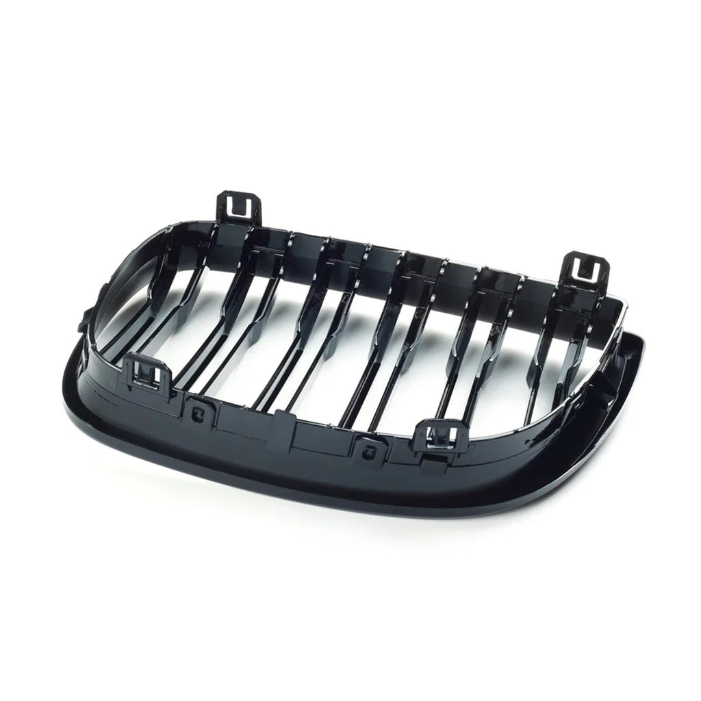 Pair Car Front Kidney Grille Compatible For BMW E81 E87 2004-2007 Pre-facelift Racing Grills Grilles Auto ABS Grill Accessories