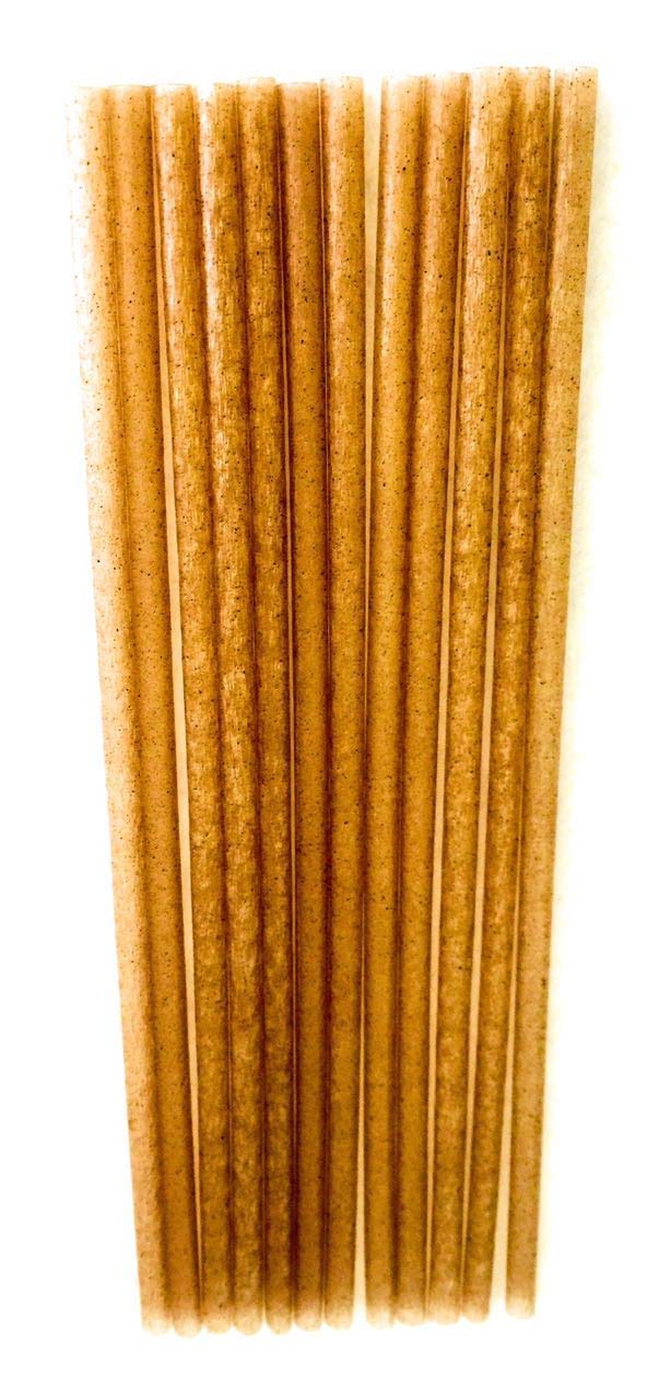 250 Pack Agave Fiber Straws Unwrapped Bio Preferred, Eco-Friendly Alternative to