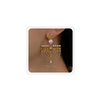 Hanukkah Earrings for Women Pearl Menorah Earrings Stud Jewish Holiday Jewelry
