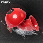 FARBIN Super Loud 12V Horns,Loud Raging Bull Sound Electric Horn,Air Horn Raging