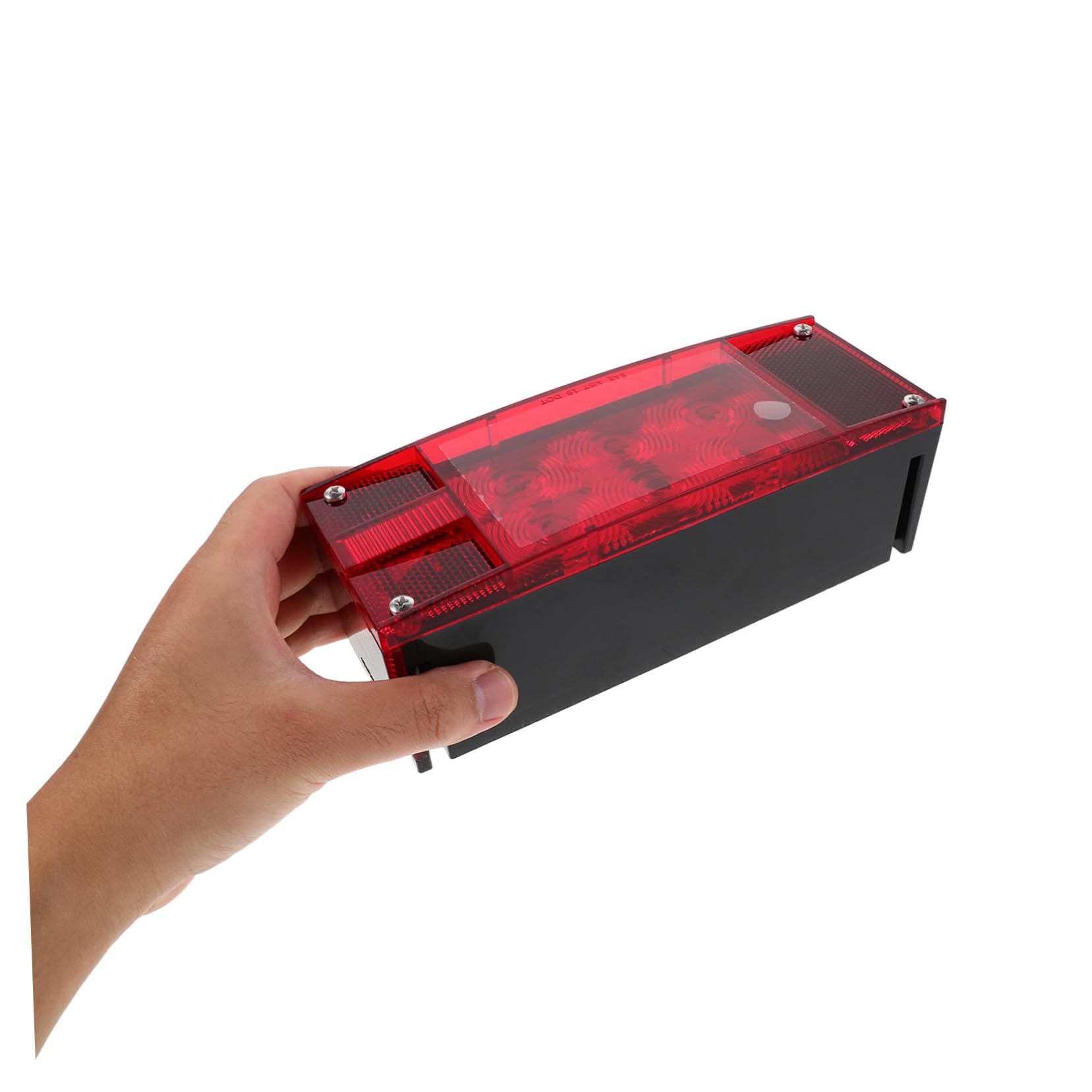 CONGARTENO 2pcs LED Trailer Tail Lights Rectangular Brake Turn Signal Lamps for