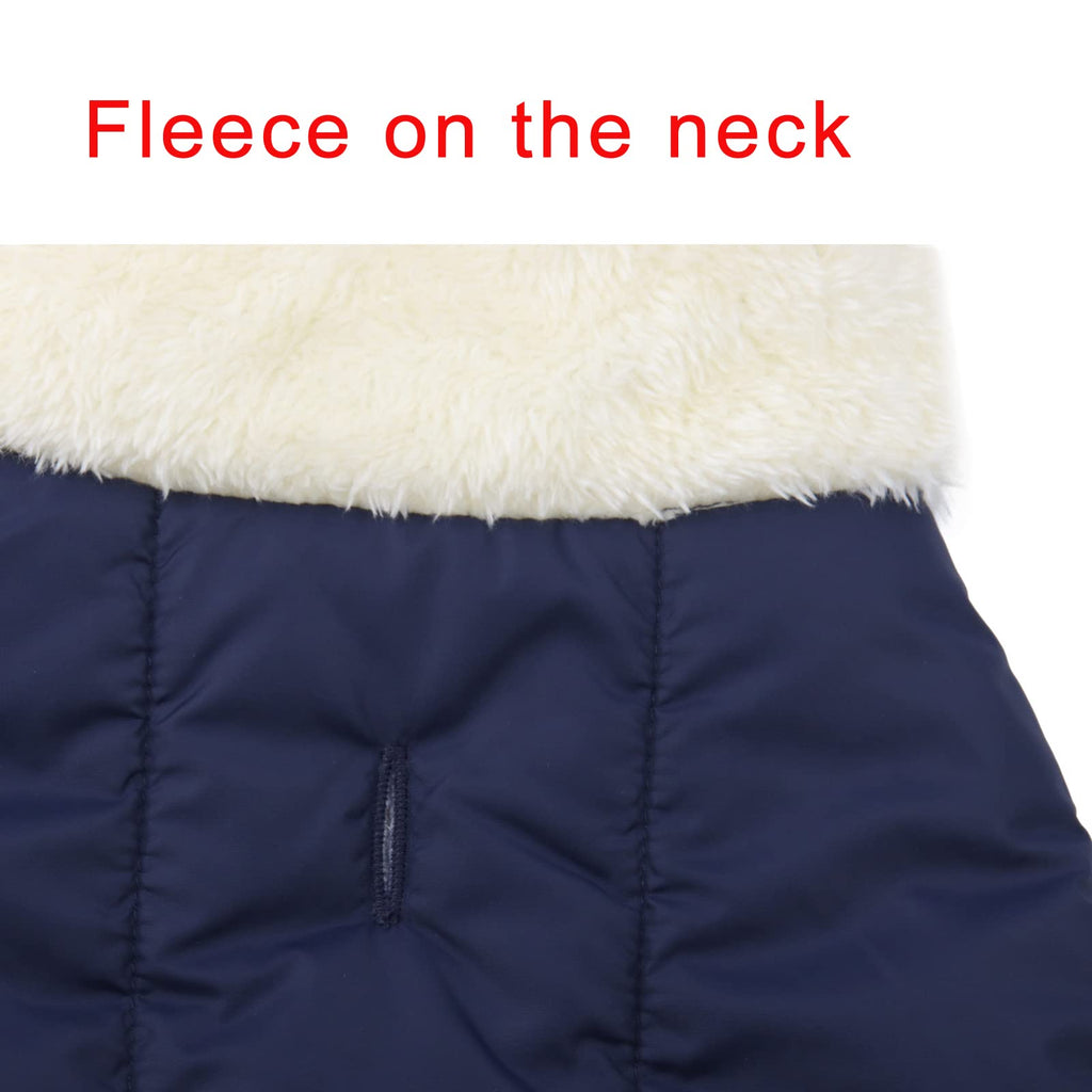 JoyDaog Fleece Lined Warm Dog Jacket for Puppy Winter Cold Weather,Soft