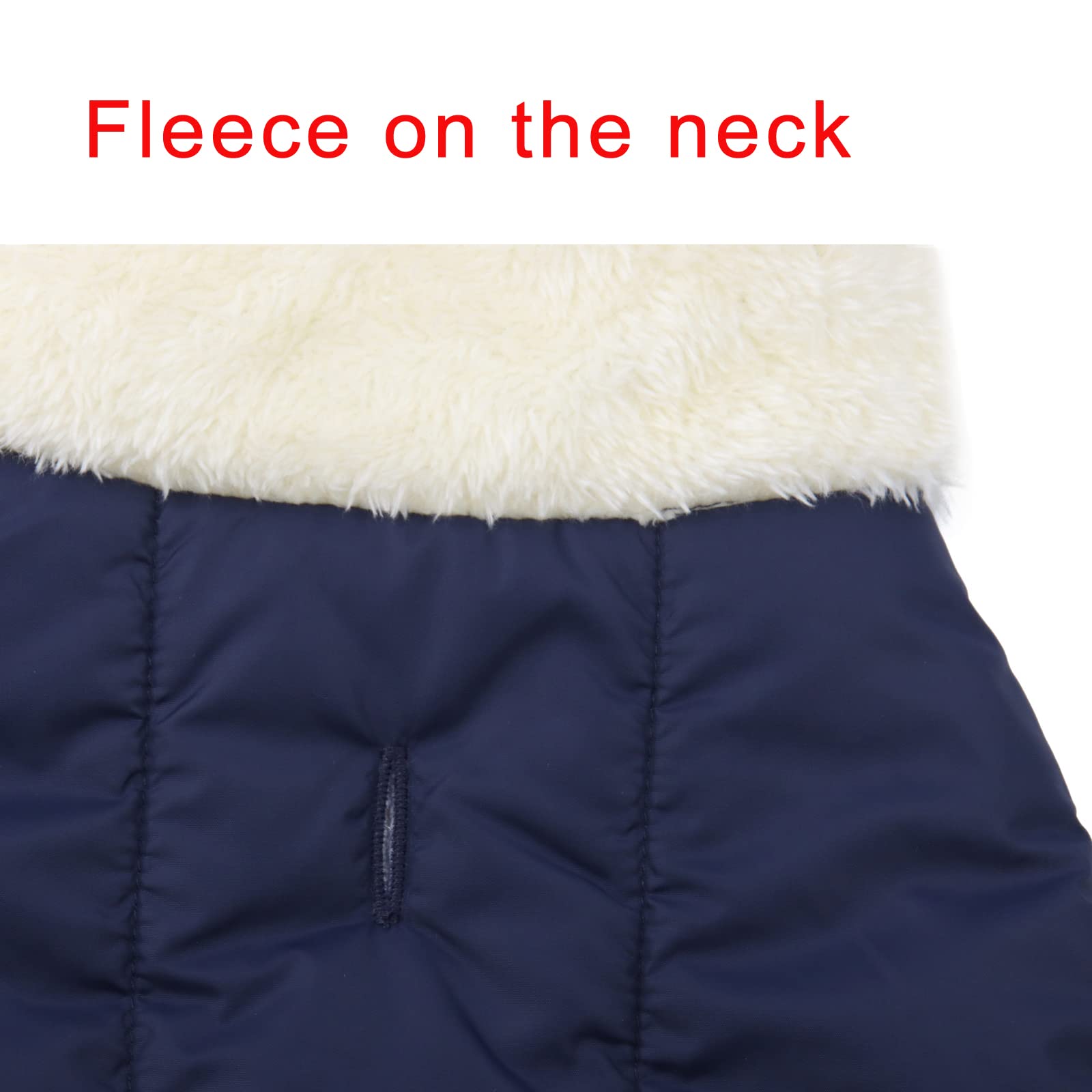 JoyDaog Fleece Lined Warm Dog Jacket for Puppy Winter Cold Weather,Soft