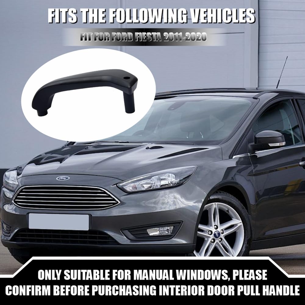 Melincars Interior Door Pull Handle for Ford Fiesta Manual Window