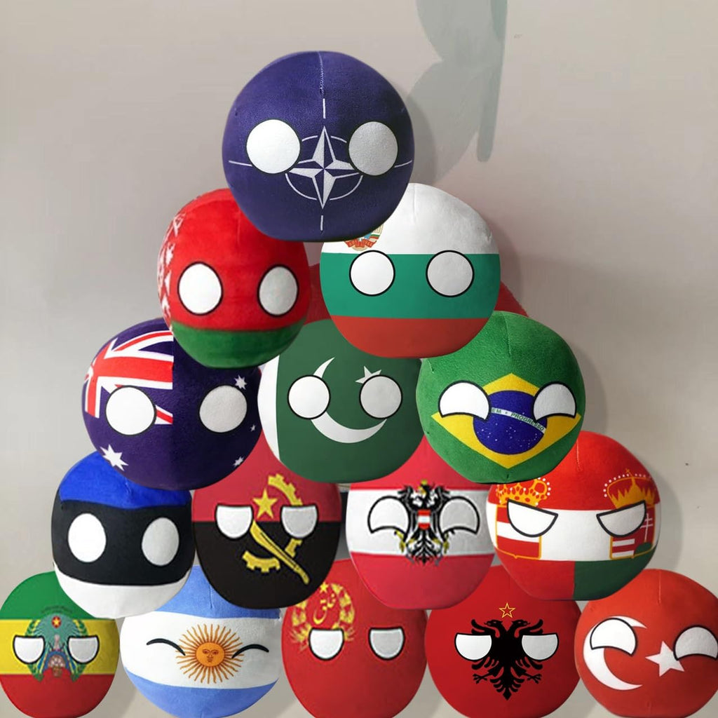 Country Ball Germany Plush Toy 3.7" Countryballs Stuffed Doll DE1