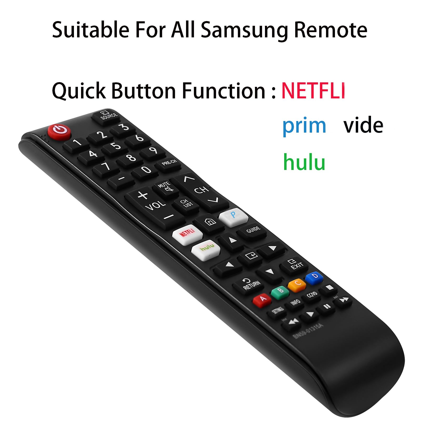 Universal Remote Control for All Samsung TV Remote Compatible All Samsung LCD
