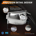 MOTRUM Front Parking Corner Side Marker Light Housing Compatible with GMC Caballero Malibu El Camino 1978-1979, [DOT] Turn Signal Marker Light Cover [No Bulbs], Clear Lens